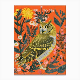 Spring Birds Eastern Screech Owl 2 Canvas Print