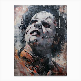 Leatherface From The Texas Chainsaw Massacre Series Movie Canvas Print