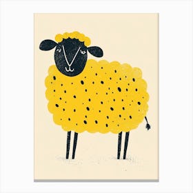 Yellow Sheep 1 Canvas Print