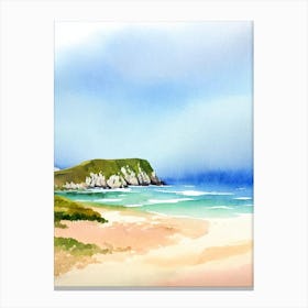 Durdle Door Beach 4, Dorset Watercolour Canvas Print