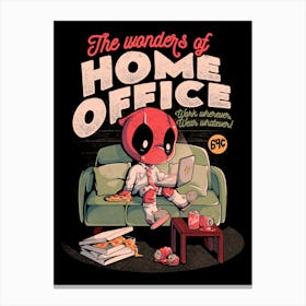 The Wonders Of Home Office - Funny Geek Movie Hero Gift Canvas Print