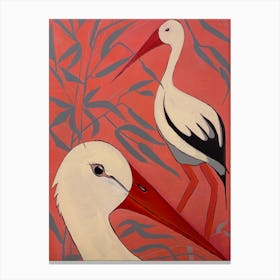 White Storks Canvas Print