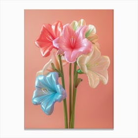 Dreamy Inflatable Flowers Amaryllis 2 Canvas Print