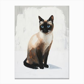 Siamese Cat Painting 2 Canvas Print