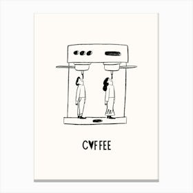 Espresso Coffee Poster Canvas Print