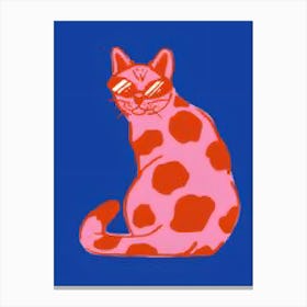 Pink Cat 1 Canvas Print