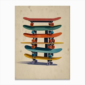 Skateboards Canvas Print