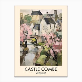 Castle Combe (Wiltshire) Painting 7 Travel Poster Canvas Print