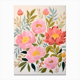 Pink Peonies Canvas Print Canvas Print