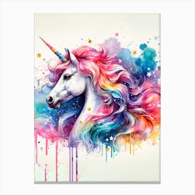 Unicorn Painting Canvas Print