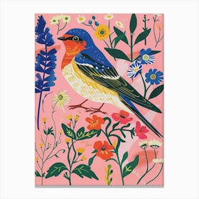 Spring Birds Swallow 4 Canvas Print