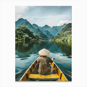 Man In A Boat 2 Canvas Print