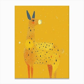 Yellow Llama 1 Canvas Print