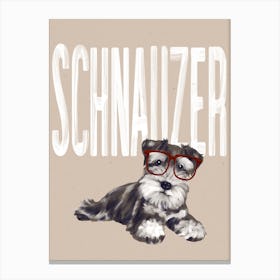 Schnauzer Dog Canvas Print