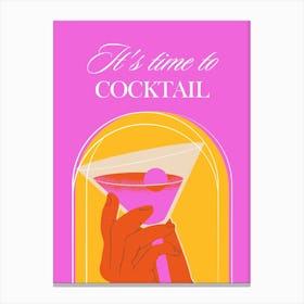 Time To Cocktail Canvas Print