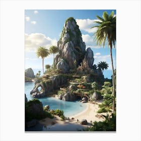 Tropical Island 1 Canvas Print