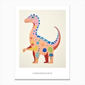 Nursery Dinosaur Art Camarasaurus 2 Poster Canvas Print