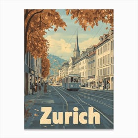 Aihrgdesign A Classic 1960s Travel Poster For Zurich Showcasi E07da122 Dcfa 4791 Bc8f E8aaffd9dd1c 2 Canvas Print