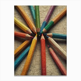 Colorful Pencils 2 Canvas Print