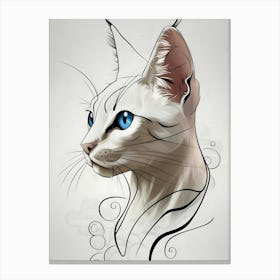 Syrian Cat Canvas Print