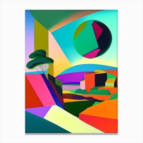 Earth Abstract Modern Pop Space Canvas Print