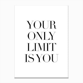 Only Limit Canvas Print