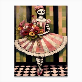 Day Of The Dead Doll 2 Canvas Print