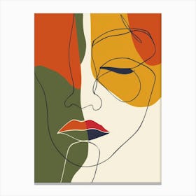 Abstract Portrait Of A Woman 33 Canvas Print