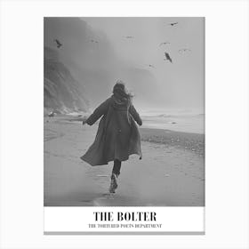 Taylor Swift The Bolter Ttpd Swifie Merch Black And White Canvas Print