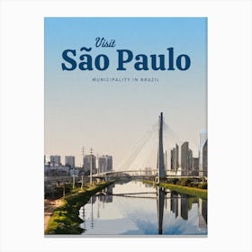 Visit Sao Paulo Leinwandbild