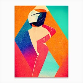 Retro Daft Punk Poster Canvas Print