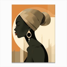 Portrait Of African Woman 21 Canvas Print