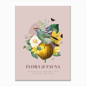Flora & Fauna with Bee Eater Canvas Print