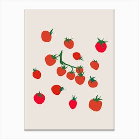 Tomatoes Kitchen Print Canvas Print