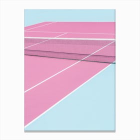 Pinkcourt Net Canvas Print