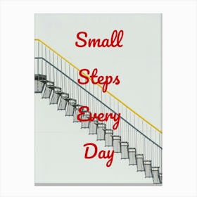 Small Steps Every Day 1 Canvas Print