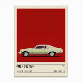 Pulp Fiction Car Canvas Print