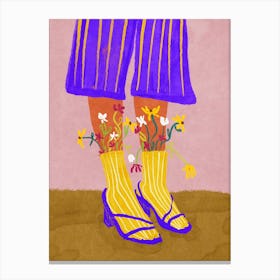 Fashionable Socks Canvas Print