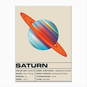 Saturn Light Canvas Print