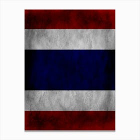 Thailand Flag Texture Canvas Print