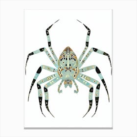 Colourful Insect Illustration Spider 7 Canvas Print