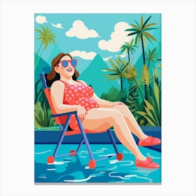 Body Positivity Sunshine Days Illustration 2 Canvas Print