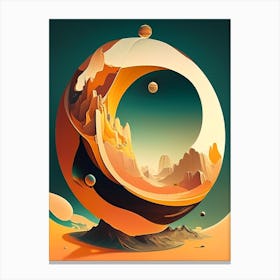 Gravity Well Comic Space Space Canvas Print