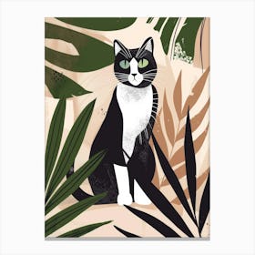 Cat In The Jungle 44 Canvas Print