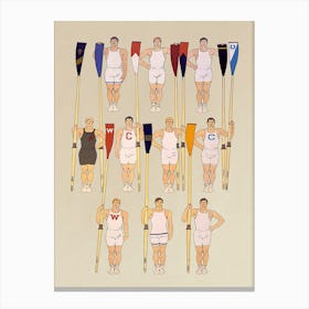 College Rowing Club, Edward Penfield Canvas Print