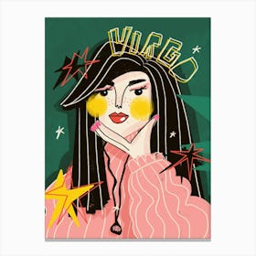 Virgo Zodiac Canvas Print