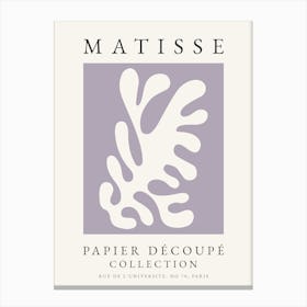 Matisse Lilac Leaf Print 1 Canvas Print