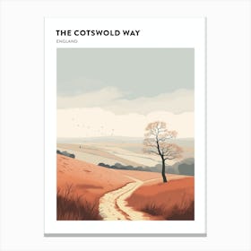 The Cotswold Way England 4 Hiking Trail Landscape Poster Canvas Print