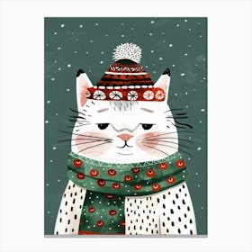 Christmas Cat 5 Canvas Print