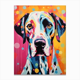 Pop Art Paint Dog 2 Canvas Print